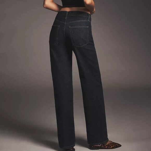 AGOLDE Petite Harper Mid-Rise Straight-Leg Jeans - Picture 2 of 4